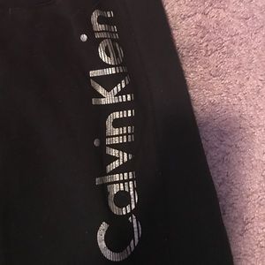 Calvin Klein sweatpants.