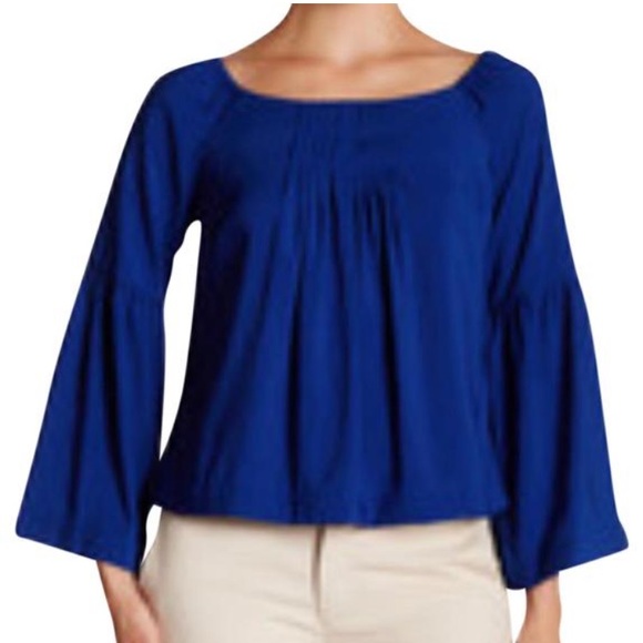 Nanette Lepore statement sleeve blouse