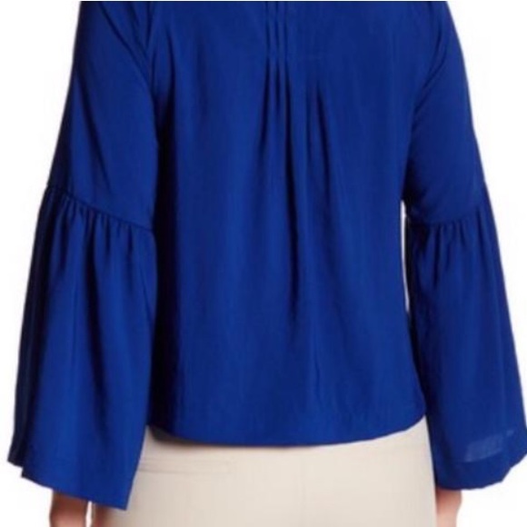 Nanette Lepore statement sleeve blouse