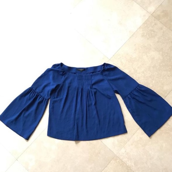 Nanette Lepore statement sleeve blouse
