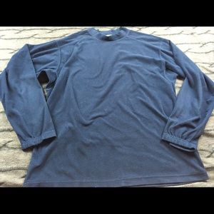 Columbia Men's Navy Blue long sleeve fleece Large