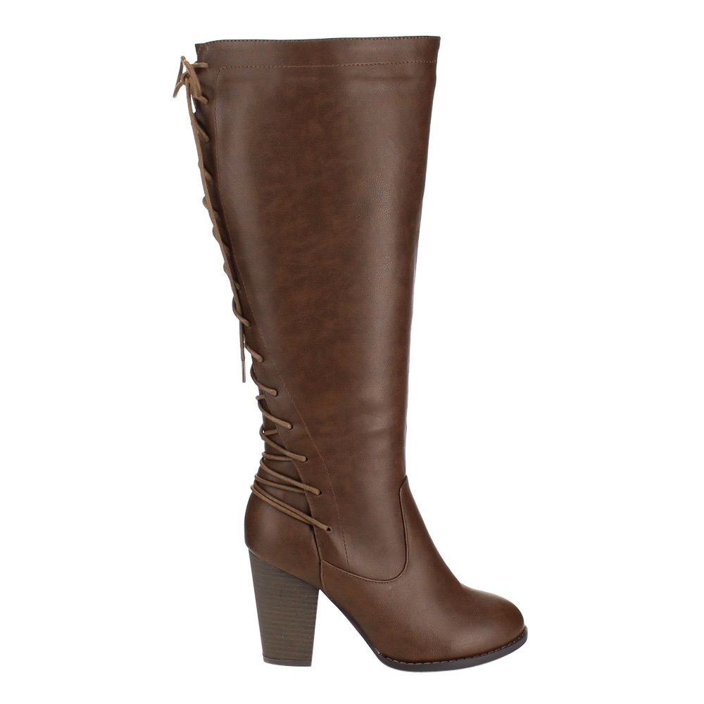 Top Moda Women's Corset Lace Up Boots