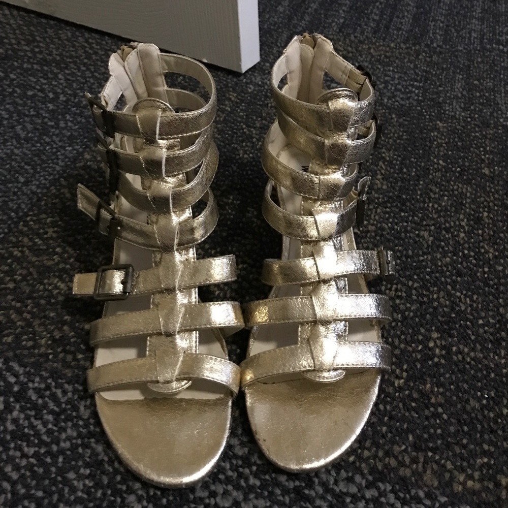 Michael Antonio Gold Gladiator Sandals