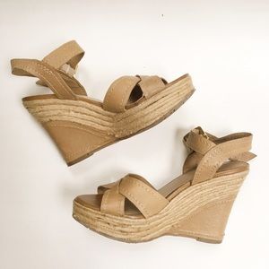 BCBGeneration ankle strap Wedge