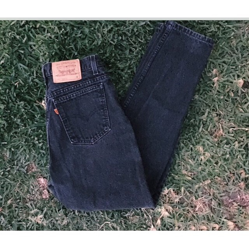 Vintage high waisted orange tab Levi's
