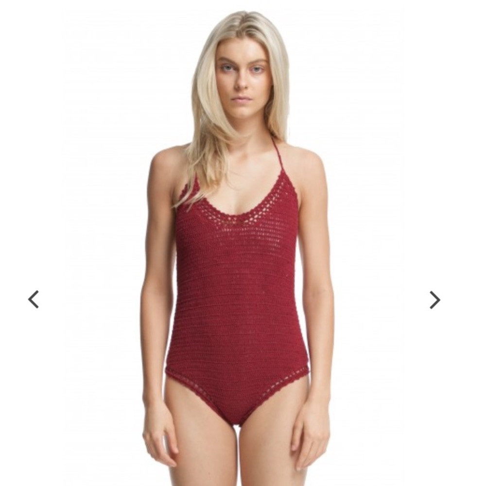 She Made Me- Essential One piece crochet swimsuit