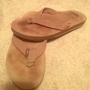 Gently worn rainbow 🌈 sandals men's