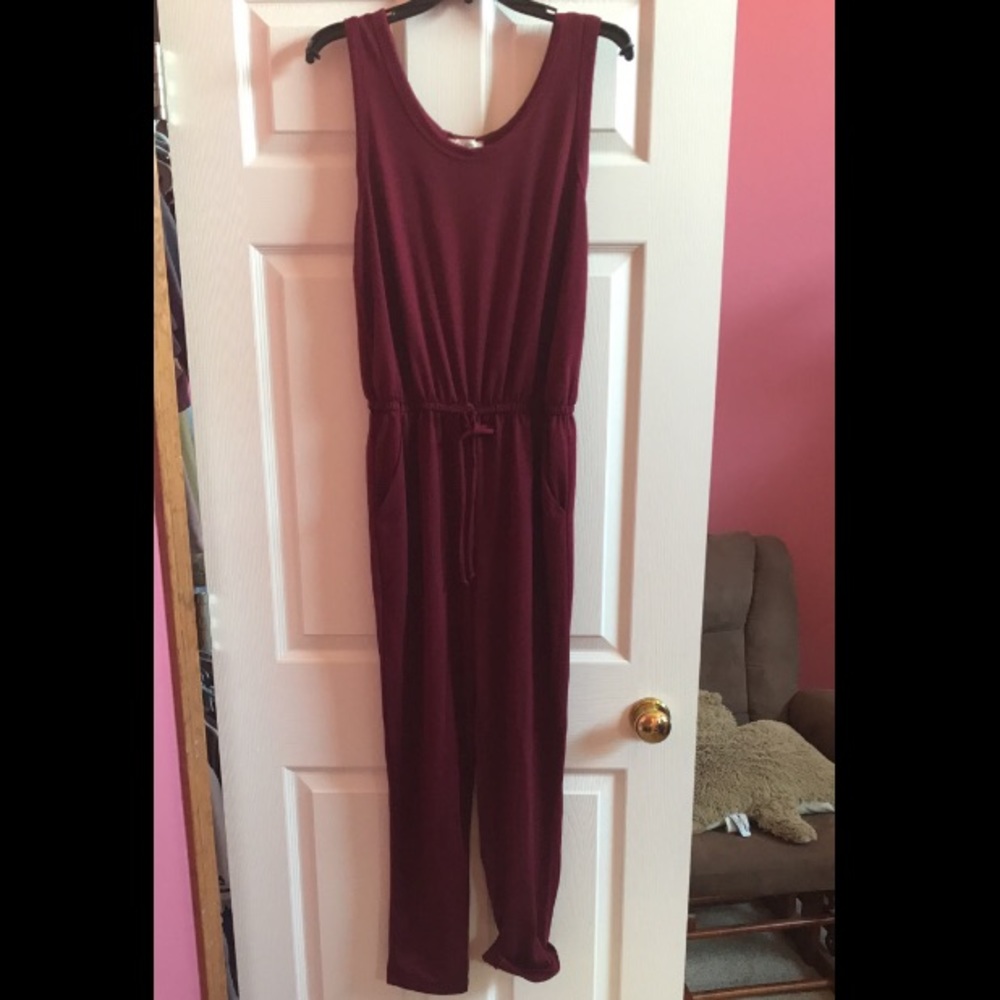 Burgundy Casual Jumper