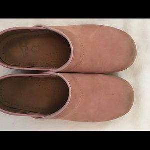 Dansko suede clogs