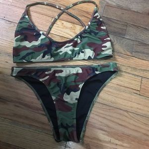 Kylie Jenner Camo Bikini