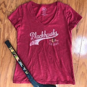 Vintage style Blackhawks V-Neck