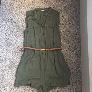 Forever 21 Army green romper
