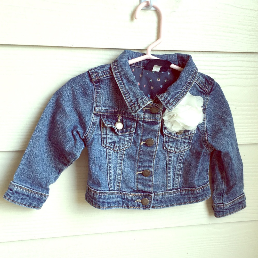 Baby girl denim jacket, size 18M