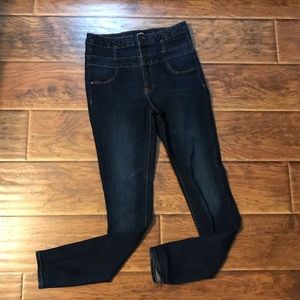 High waisted skinny jeans