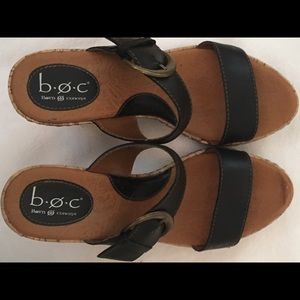 Black BOC (Born Concept) sandals/ wedges