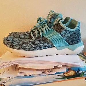 Light blue Adidas tubular