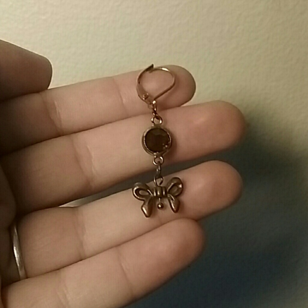 BEZEL STONE EARRINGS