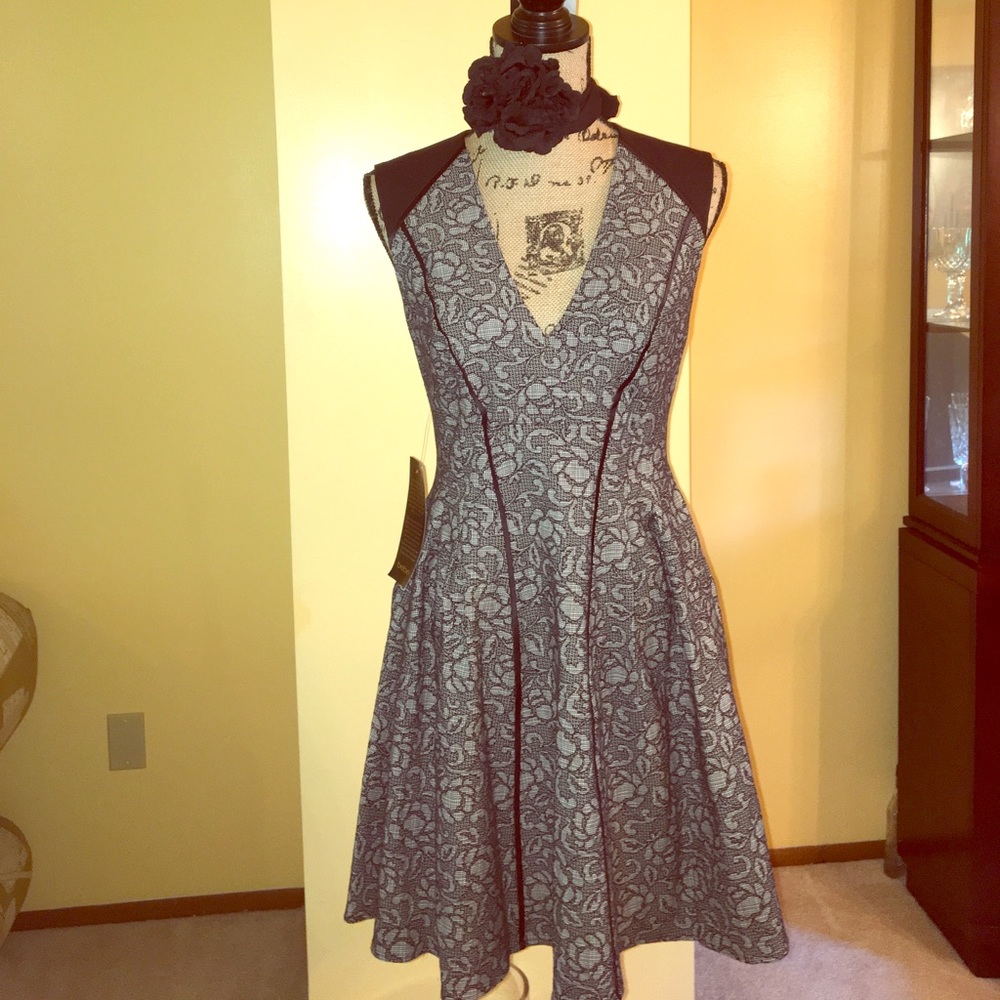 Floral Jacquard Print dress