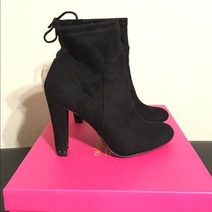 Black ankle booties