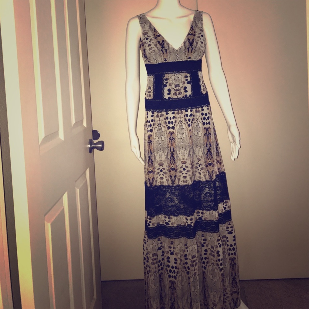 bebe Leopard and Lace XXS Dress