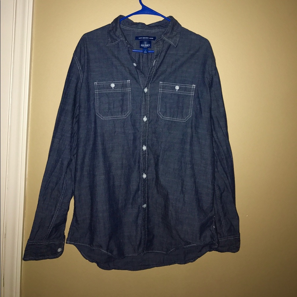 Denim Button Down - Picture 2 of 4