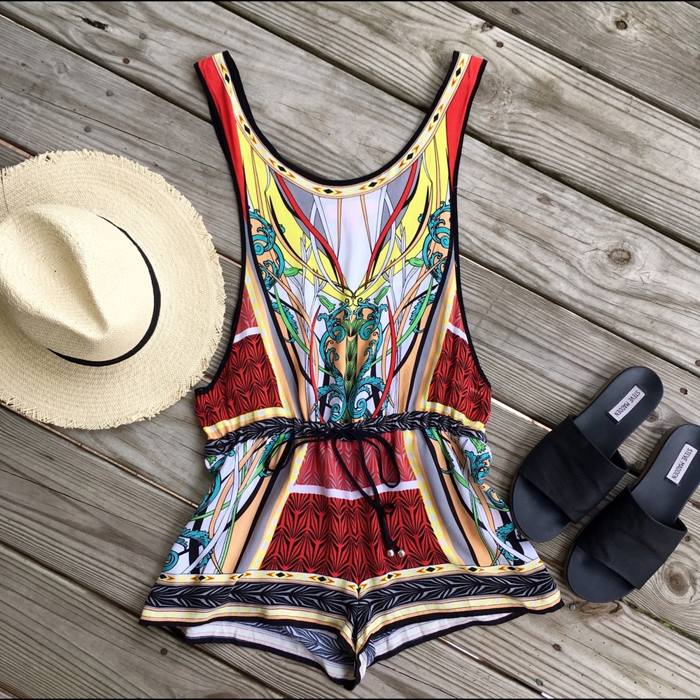 Printed Romper