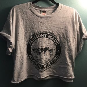 Vintage funny cropped tee