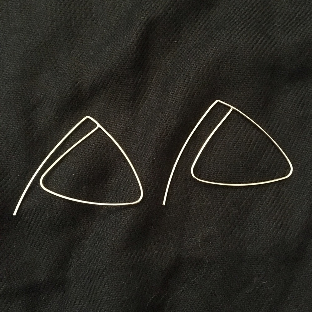 Gold Color Triangle Earrings Fashion Jewelry