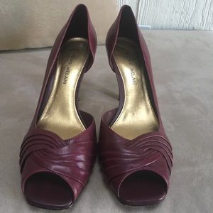 Burgundy Antonio Melani d'orsay heels