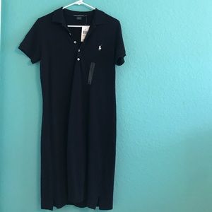 Navy polo tshirt dress