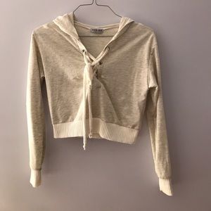 Cropped hoodie