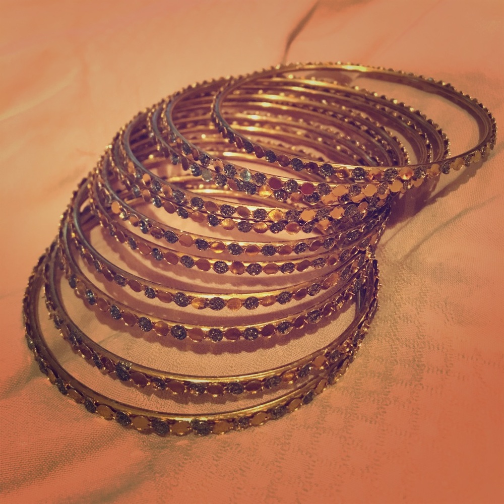 Gold Bangle Set
