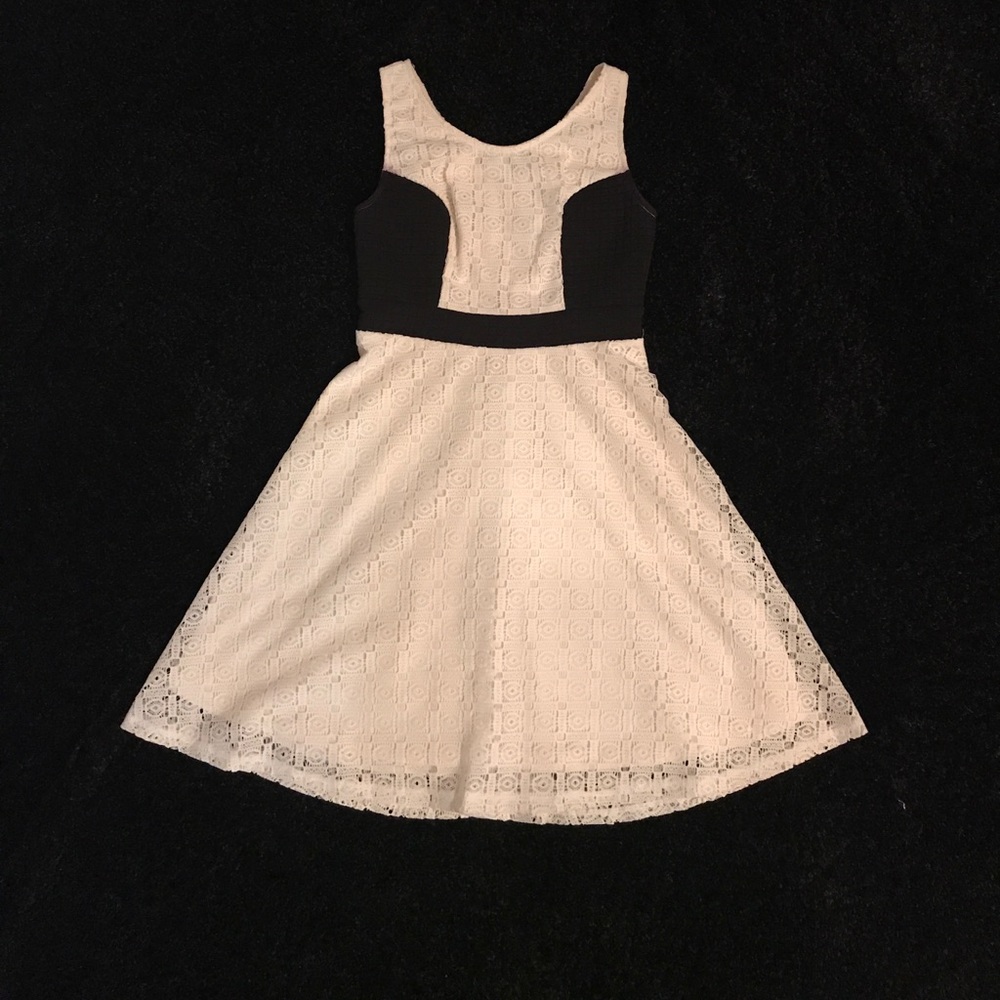 Black and white dress