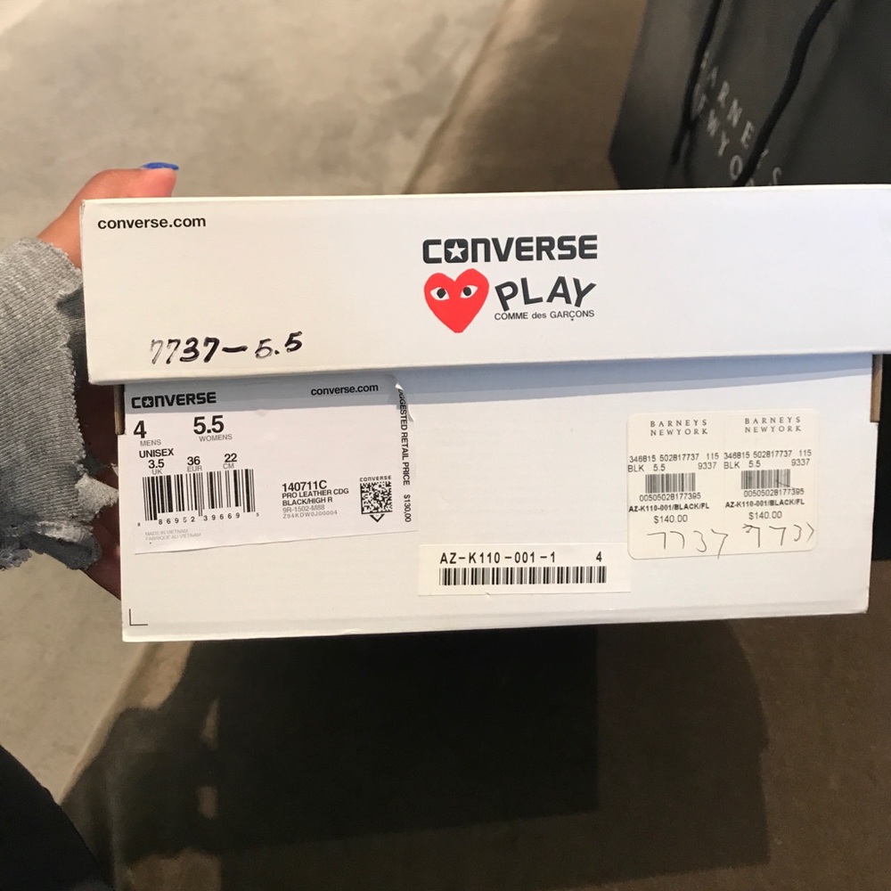 Comme fed Garçons sneakers.