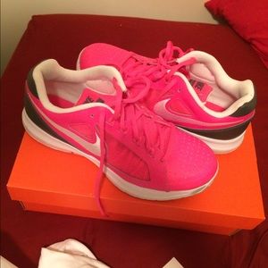 Hot Pink Nike Tennis sneakers, size 8.5, worn once