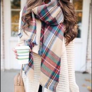 Catriona Red Gingham Scarf