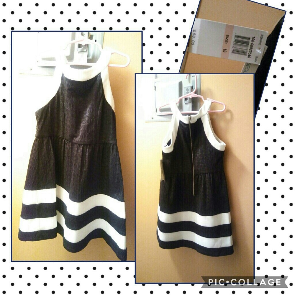 Black and white dress