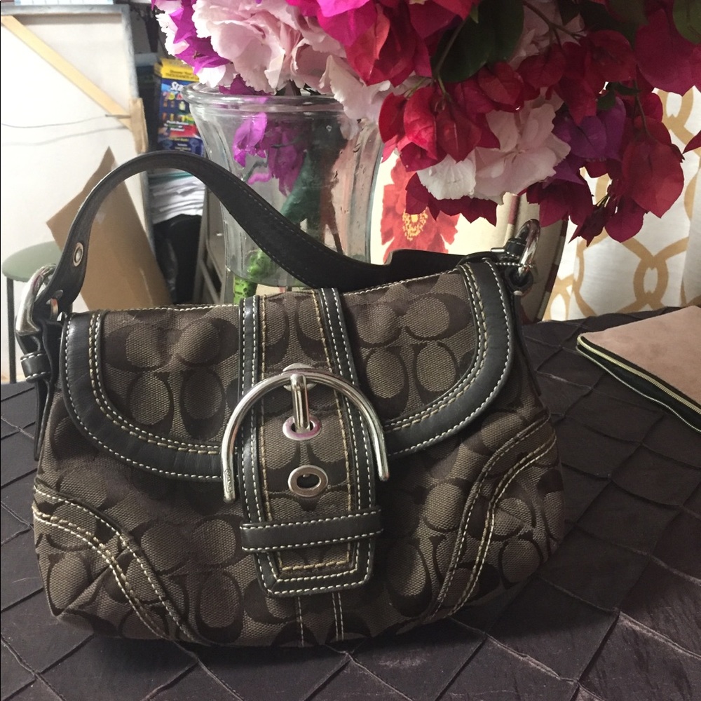 Small Coach Brown Handbag