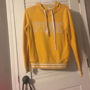 Pink half zip sweatshirt