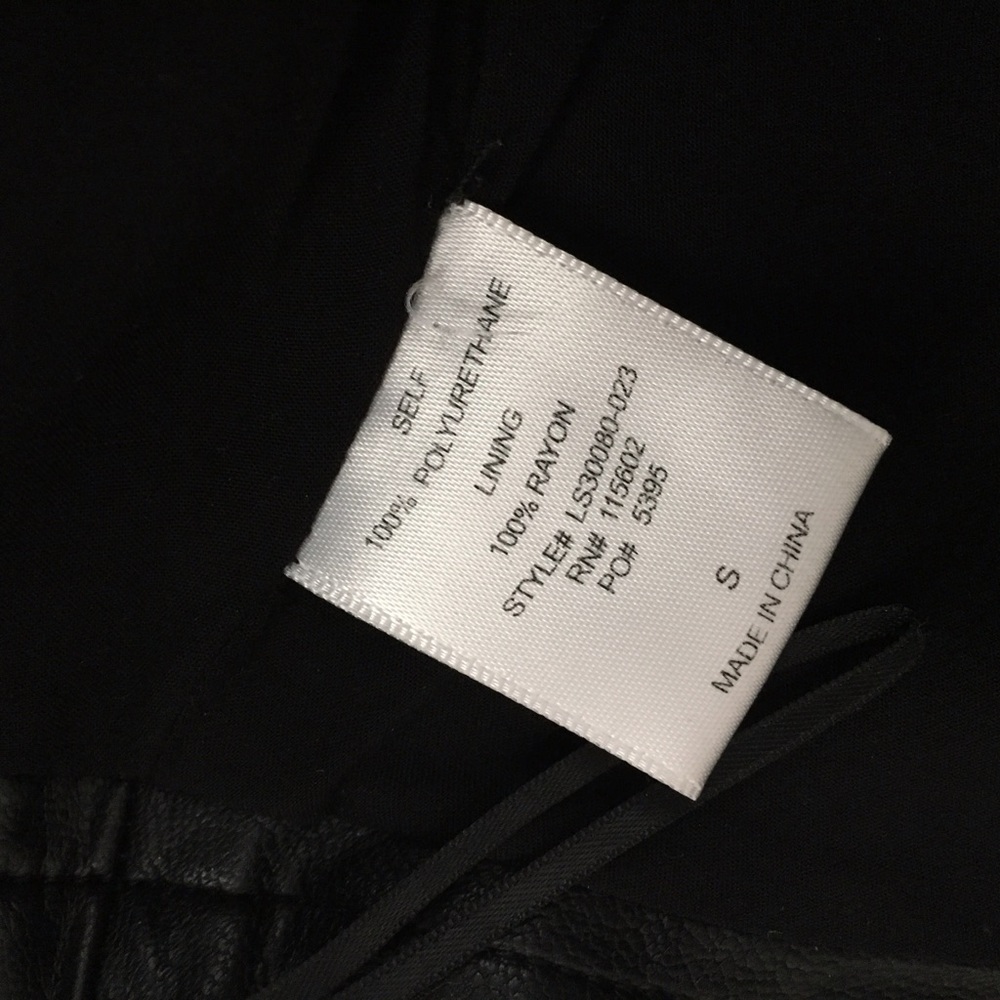 Lush Faux Leather Skater Skirt w Zippers - Picture 5 of 6