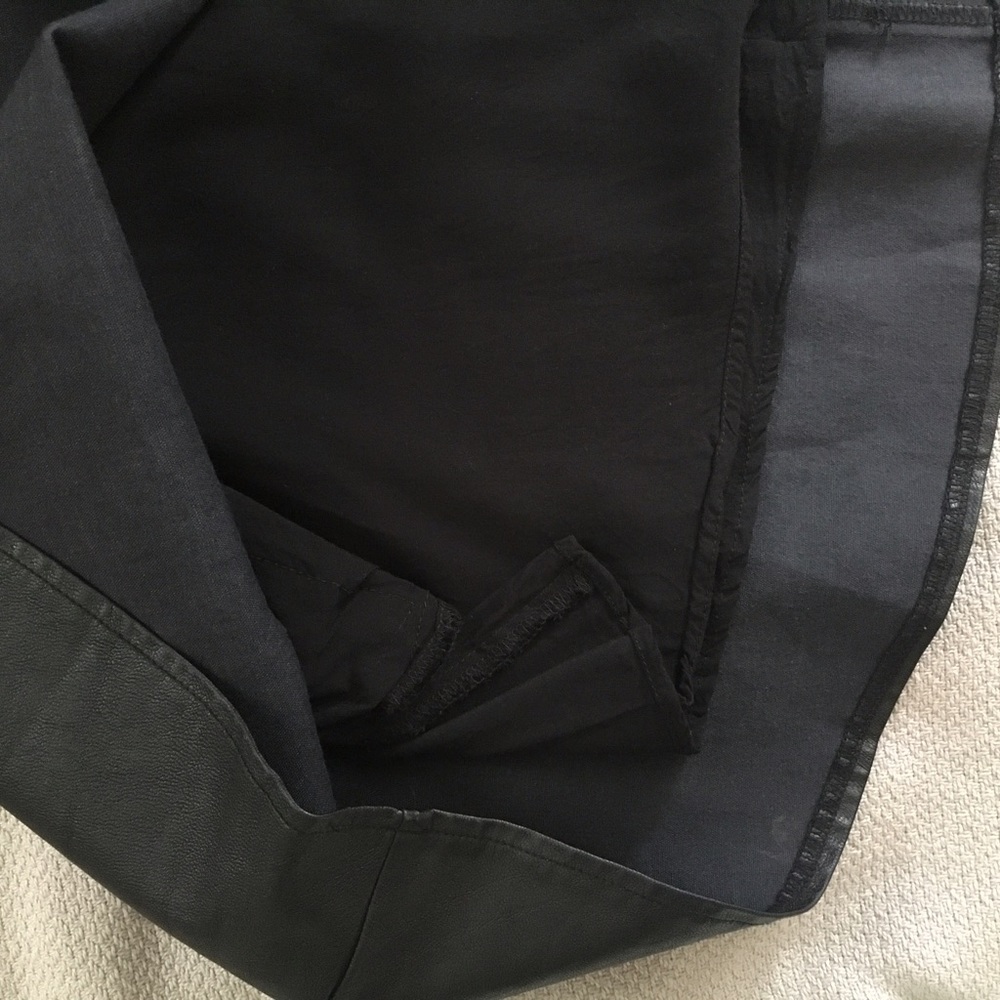 Lush Faux Leather Skater Skirt w Zippers - Picture 6 of 6