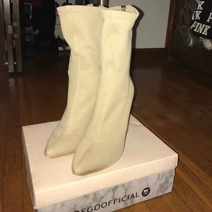 Nude sock boots