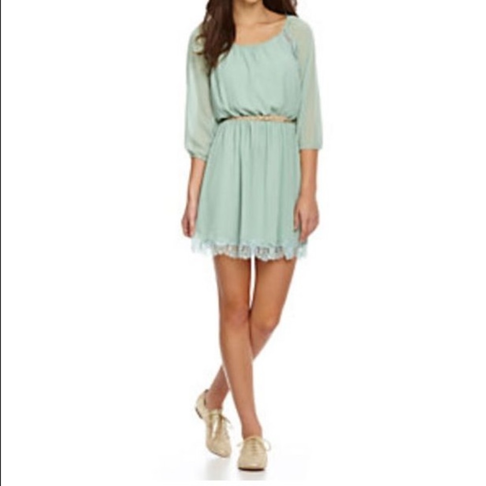 ✨SALE✨Takara Sage Green Chiffon Dress