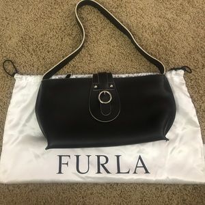 Furla - small, brown leather bag
