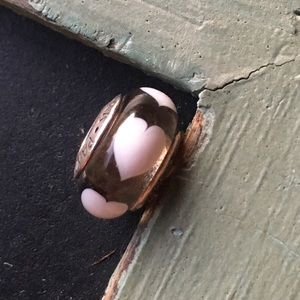 Pandora heart glass charm