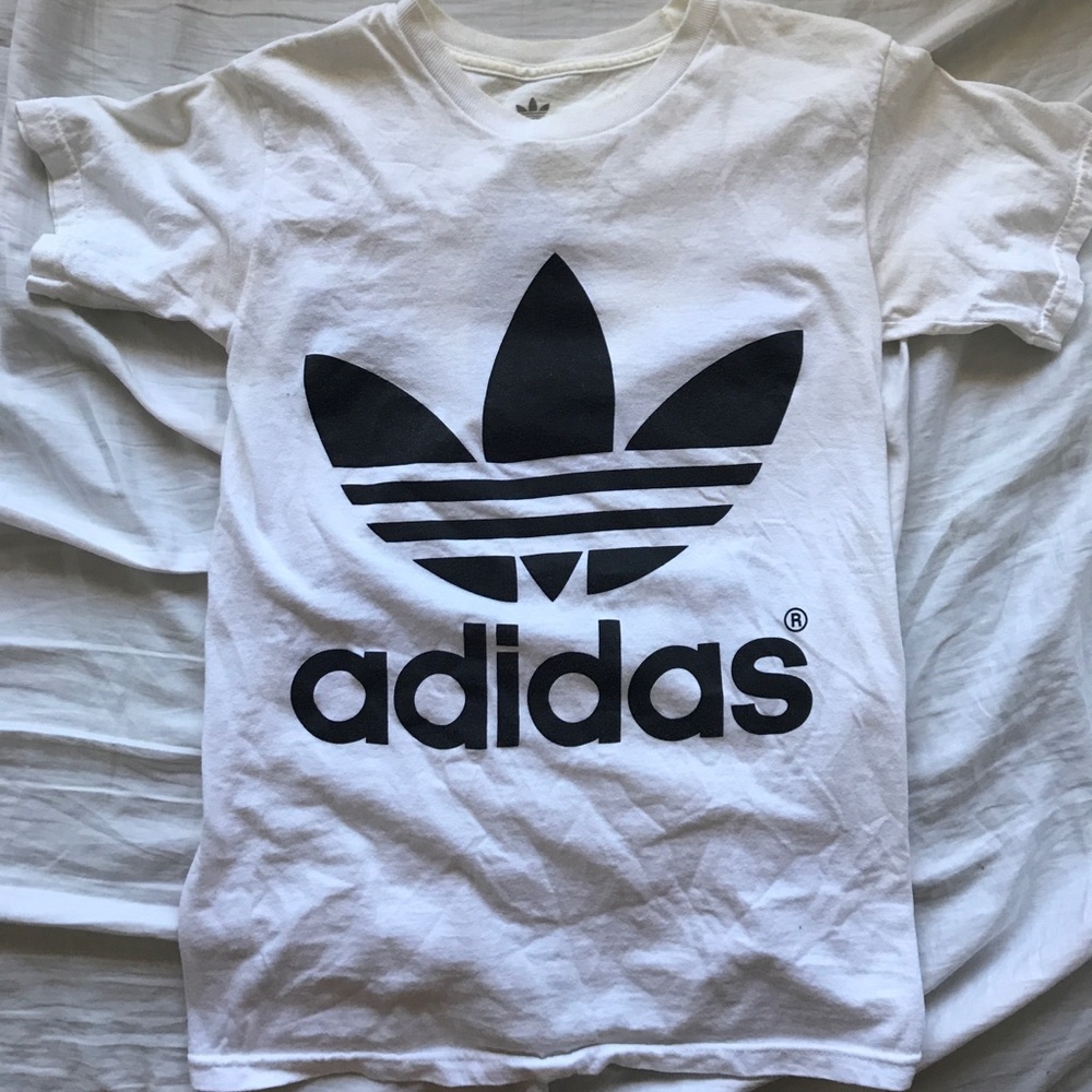 White Adidas T-Shirt