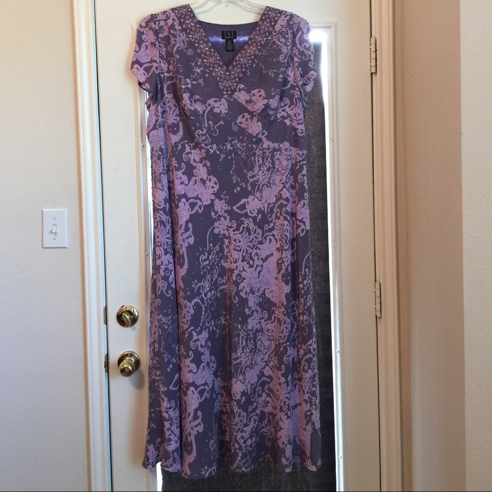 INC; Silk Maxi Dress