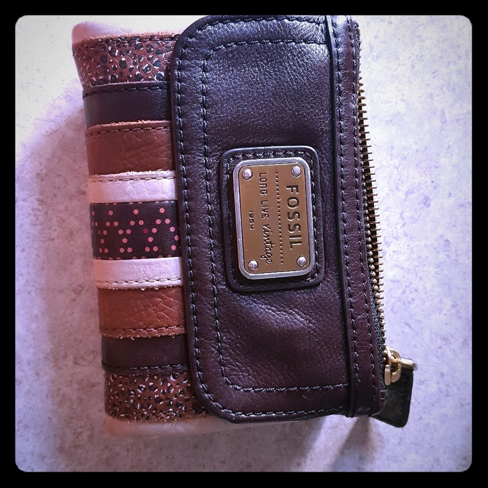 Leather Fossil Wallet