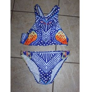 Peacock Patterned Swim Suit - NEVER WORN