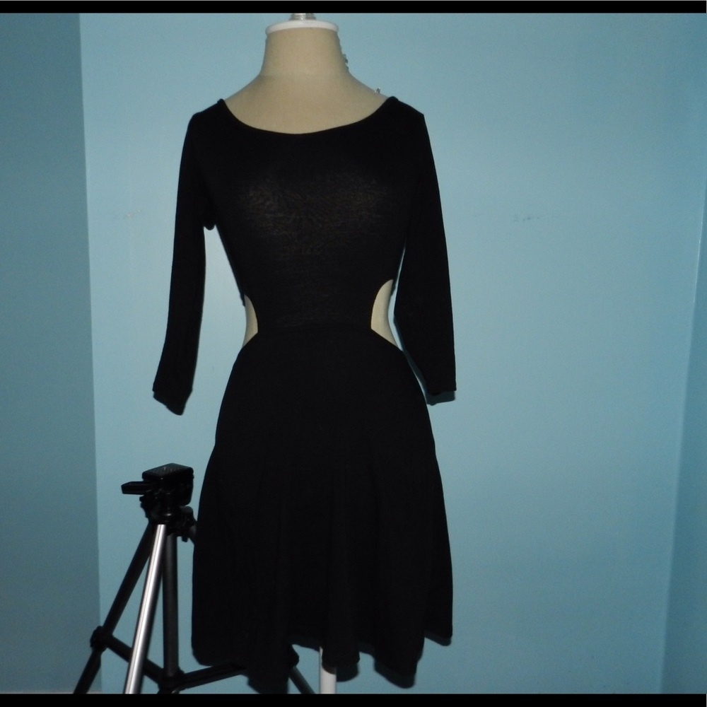 Black dress with cutouts